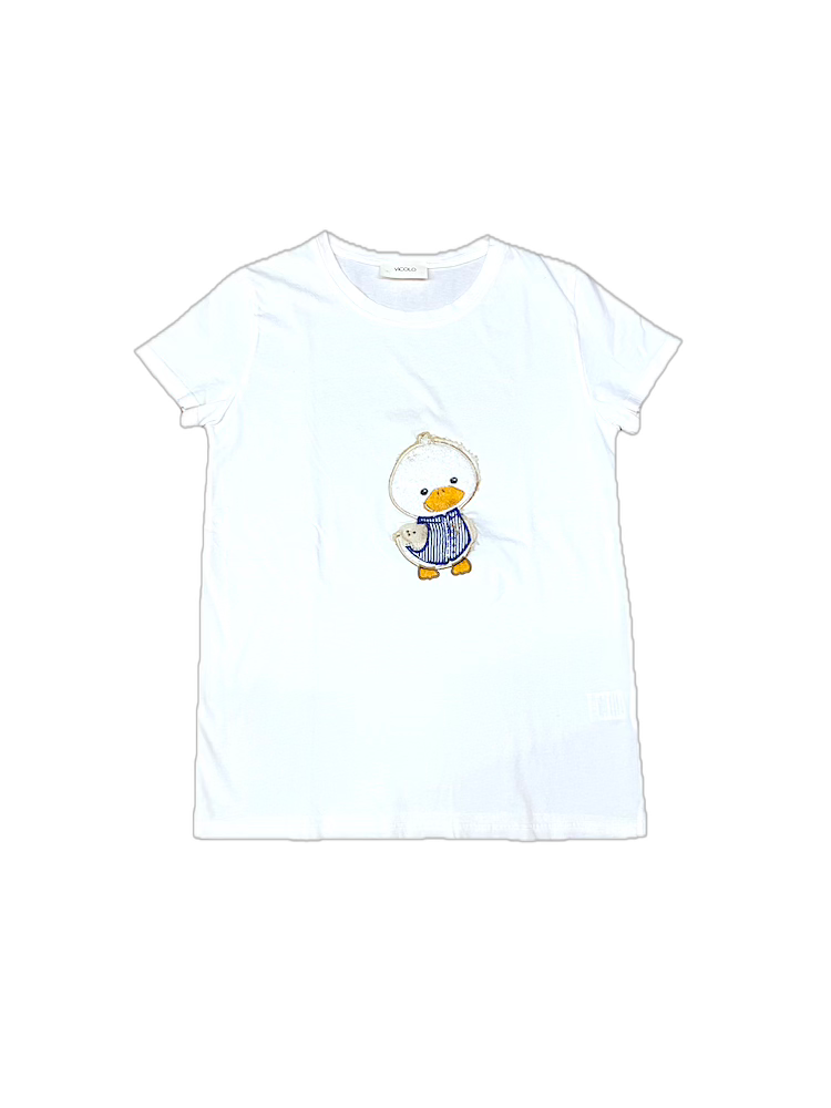 Vicolo flee white t-shirt