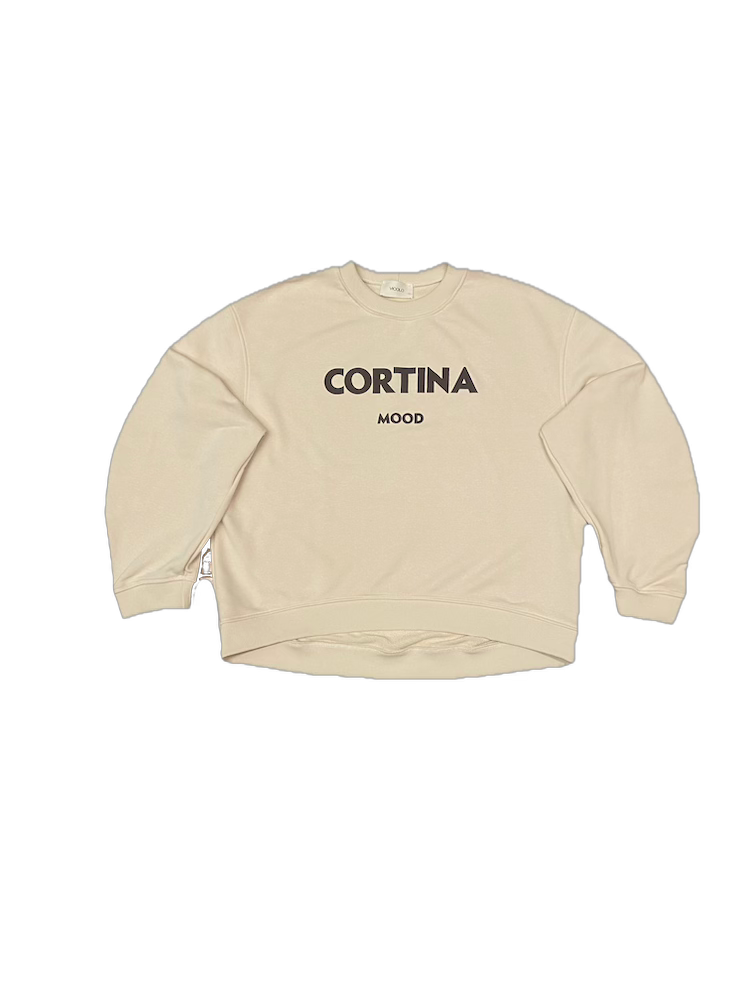 Vicolo cream brown cortina sweatshirt