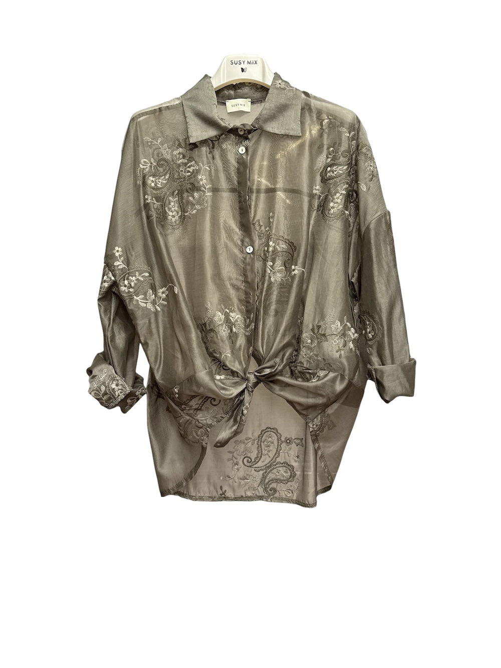 Susy Mix sage green shirt