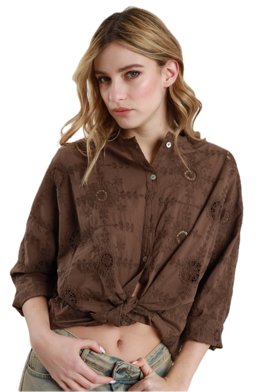 Susy Mix brown shirt