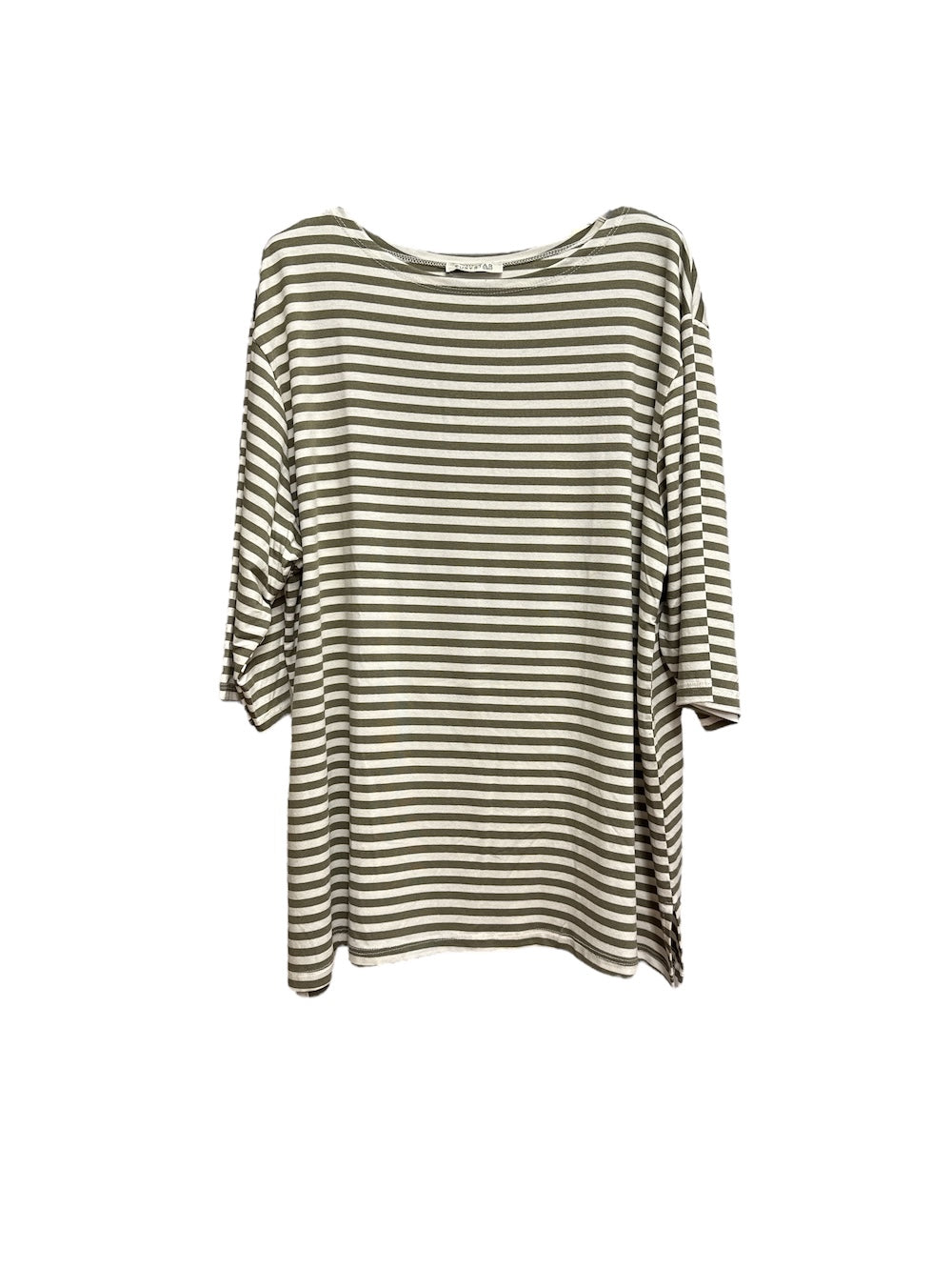 Susy Star white green line t-shirt