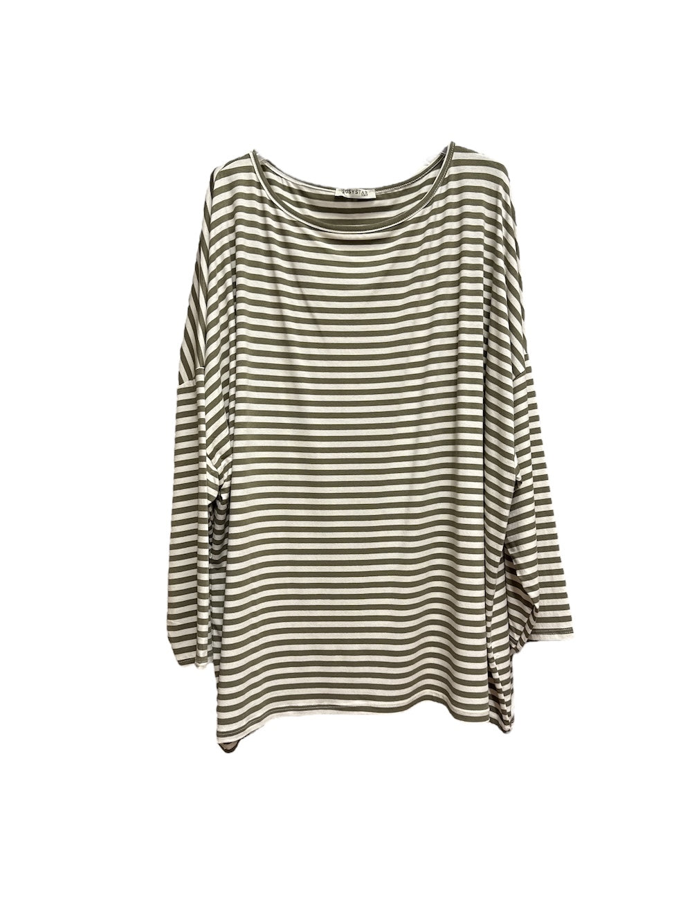 Susy Star white green line t-shirt