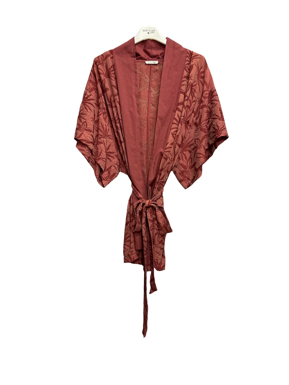 Susy Star Indienroter Kimono-Jacke