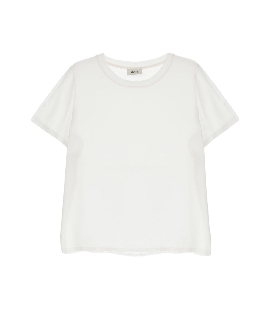 Dixie white round neck shirt