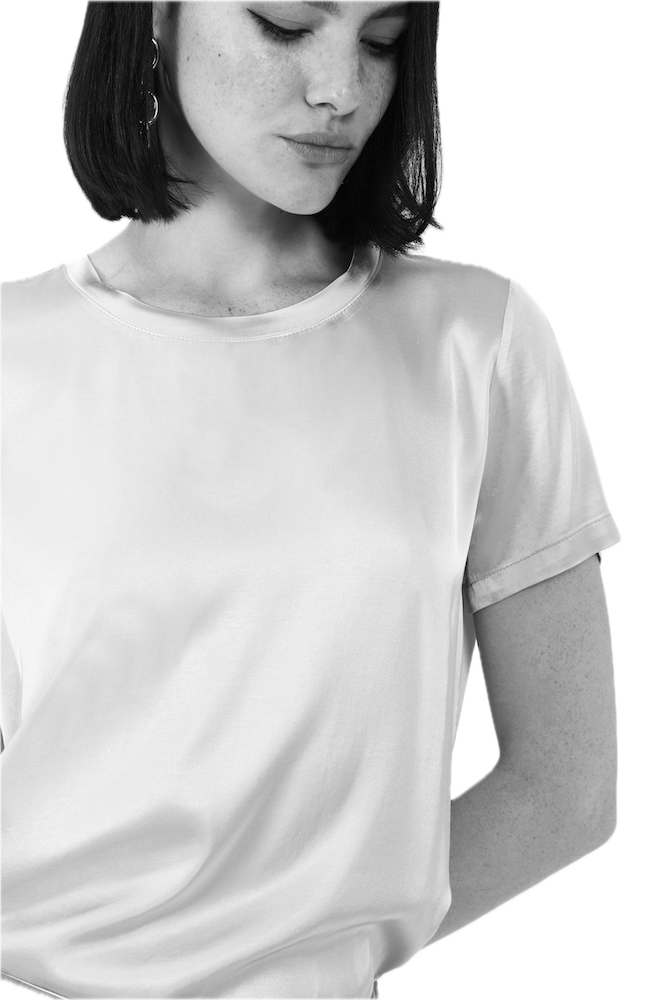 Dixie white round neck shirt