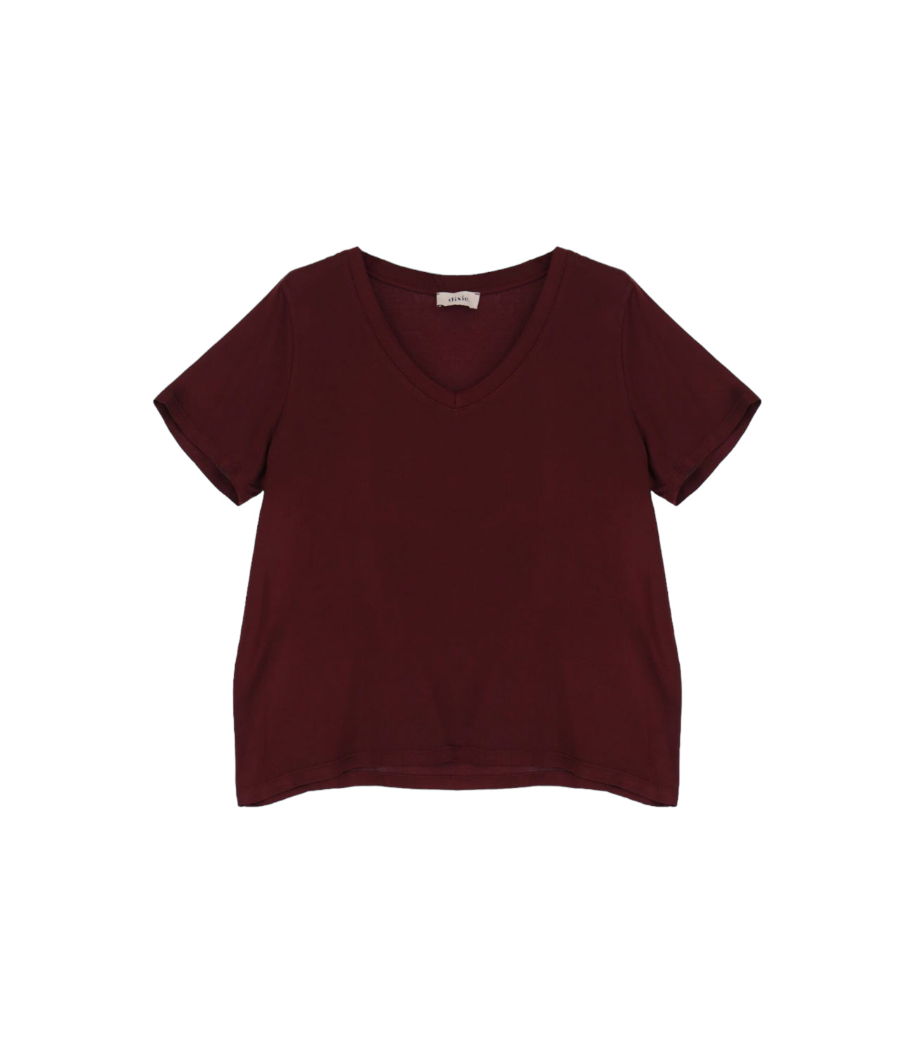 Dixie wine v neck shirt