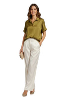 Vicolo olive polo shirt