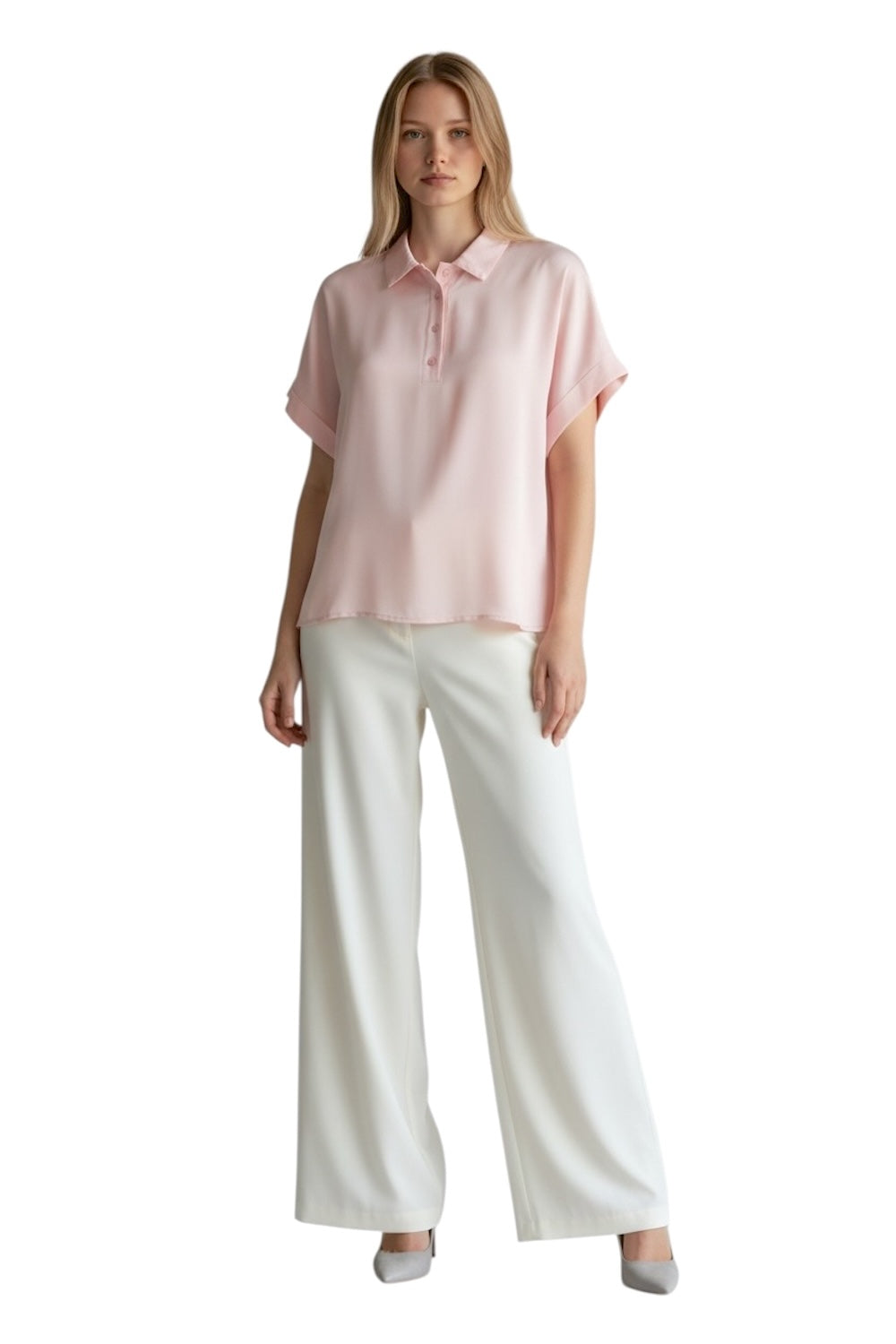 Vicolo pink polo shirt