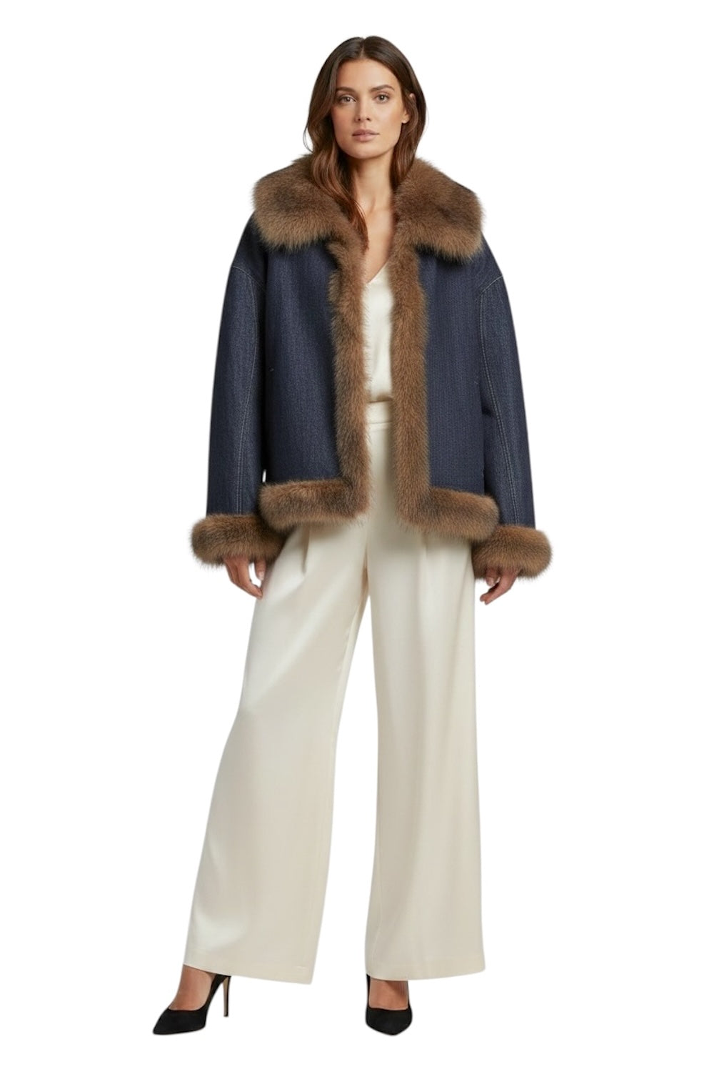 Vicolo blue double face jacket