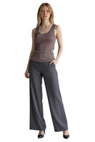 Vicolo tobacco glitter top