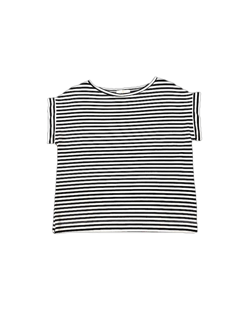 Vicolo black and white line t-shirt