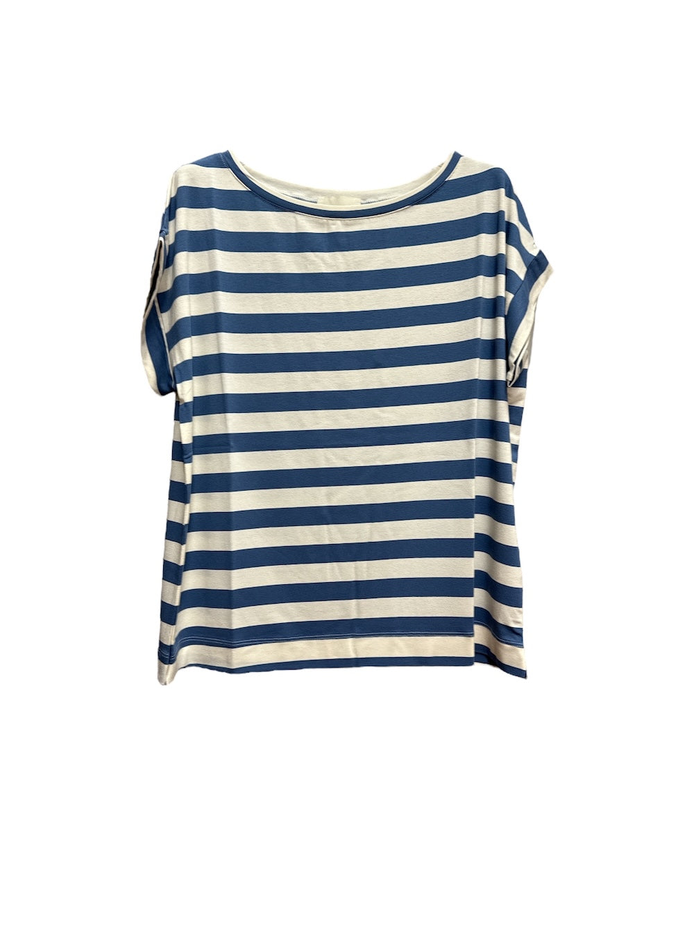 Vicolo light blue wide striped t-shirt