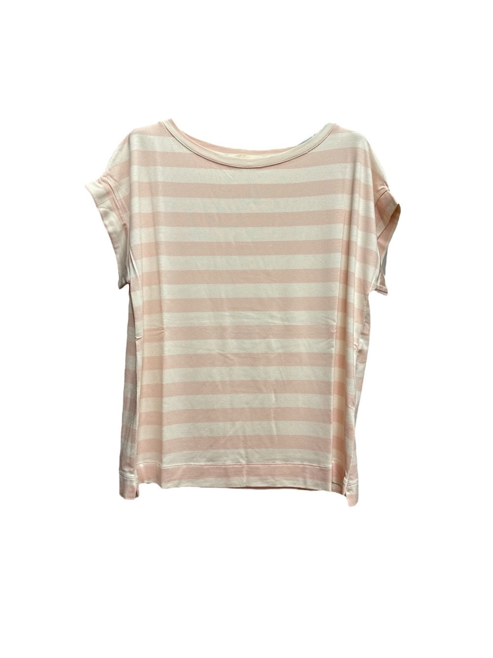 Vicolo pink wide striped t-shirt