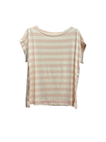 Vicolo pink wide striped t-shirt