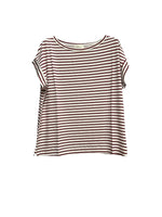 Vicolo bordeaux striped t-shirt
