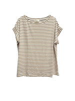 Vicolo camel striped t-shirt