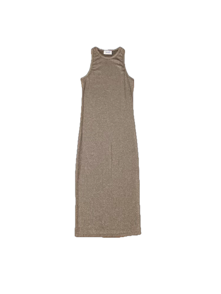 Vicolo bronze lurex dress