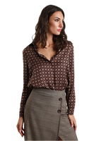 Susy mix brown shirt