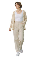 Le îls beige Strickjacke