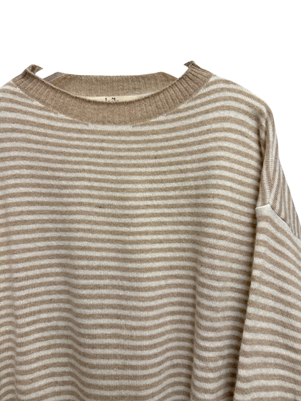 Le îls butter camel line cashmere pullover