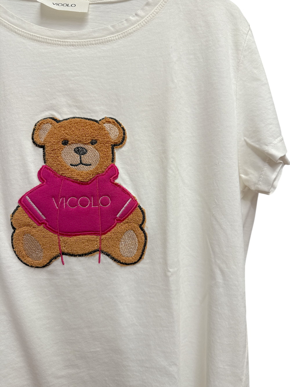 Vicolo bear white t-shirt