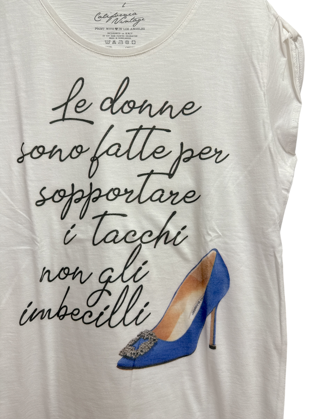 California Vintage le donne white t-shirt