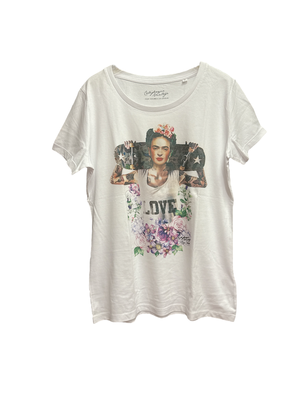 California Vintage frida white t-shirt