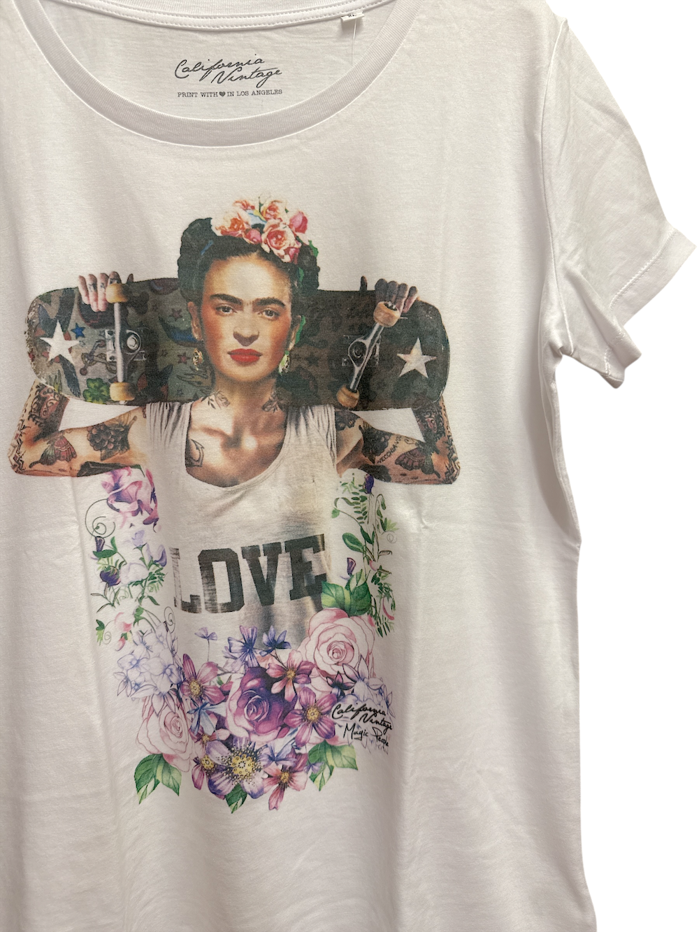 California Vintage frida white t-shirt