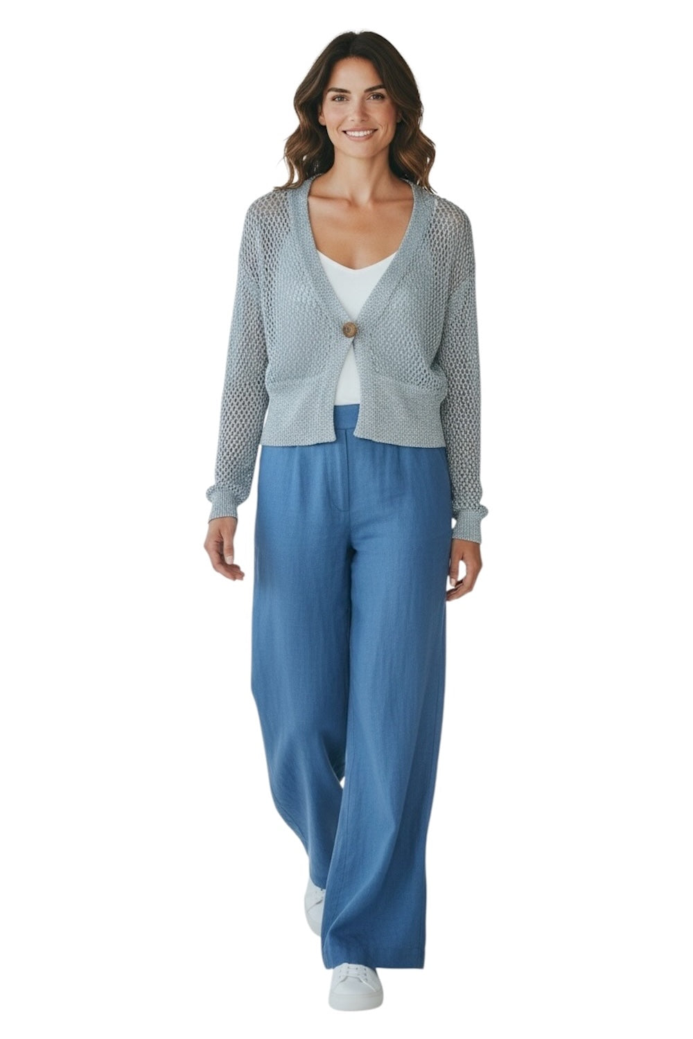 Le îls light blue cardigan