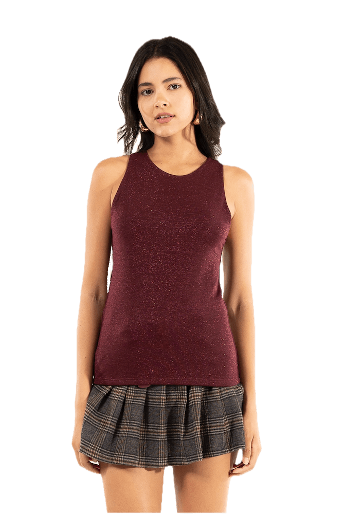 Kontatto red wine glitter top Kontatto ANIMI Shop