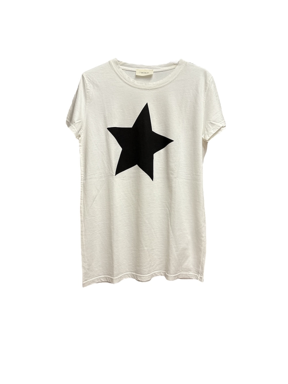Vicolo black star white t-shirt