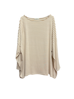 Susy Star white beige line t-shirt