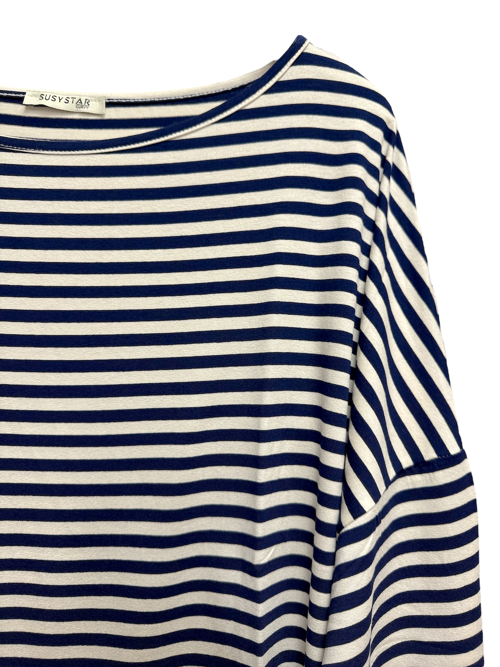 Susy Star white blue line t-shirt