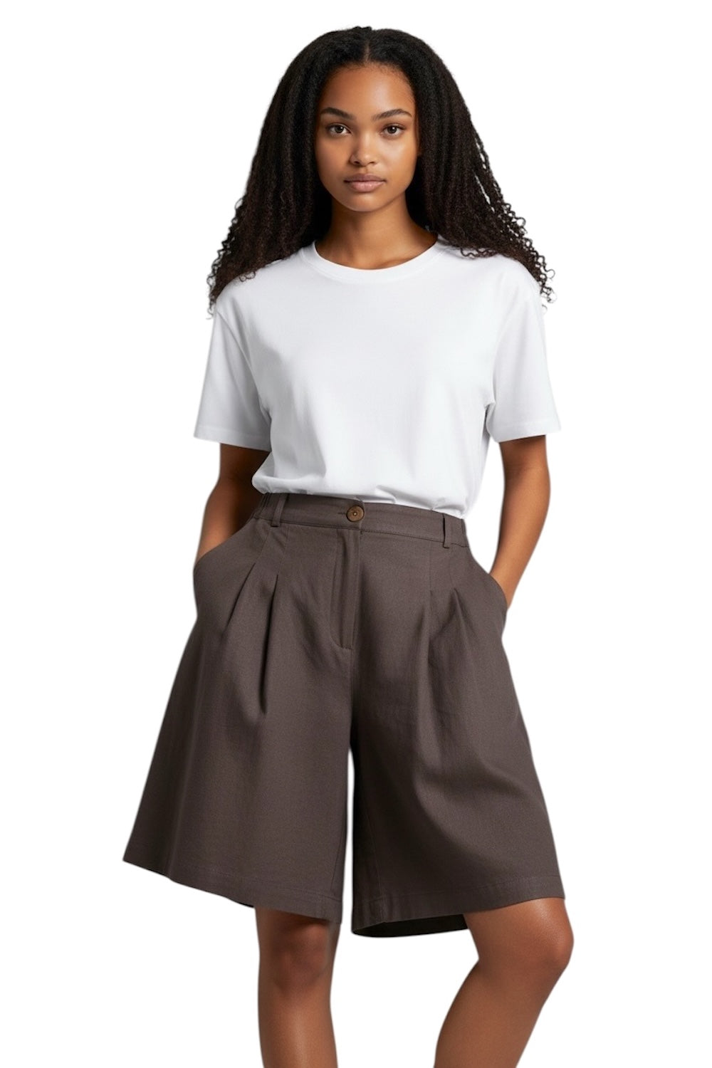 Susy Star brown bermuda