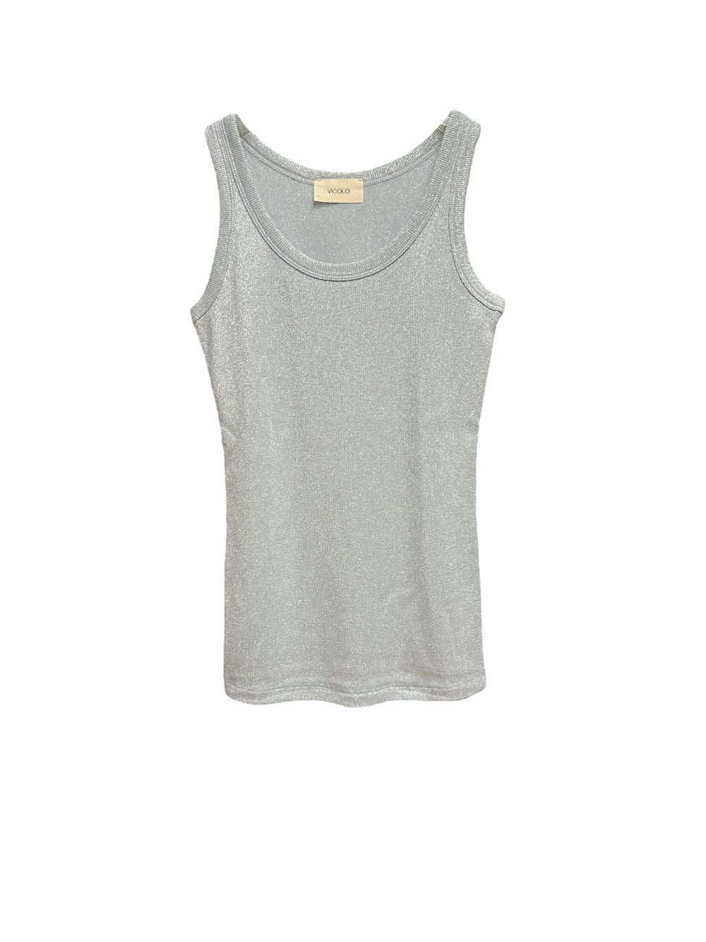 Vicolo light blue glitter top