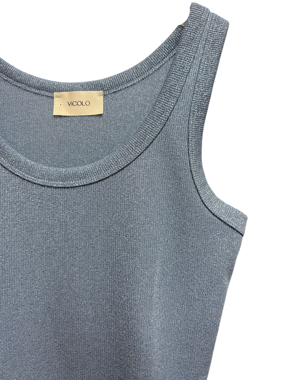 Vicolo sky glitter top