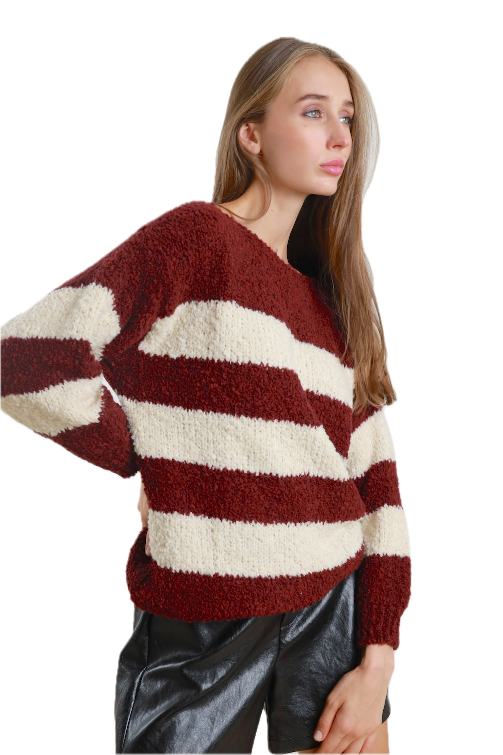 Susy Mix wine pullover
