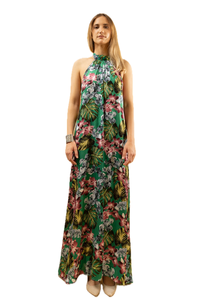 Kontatto flower multicolor dress