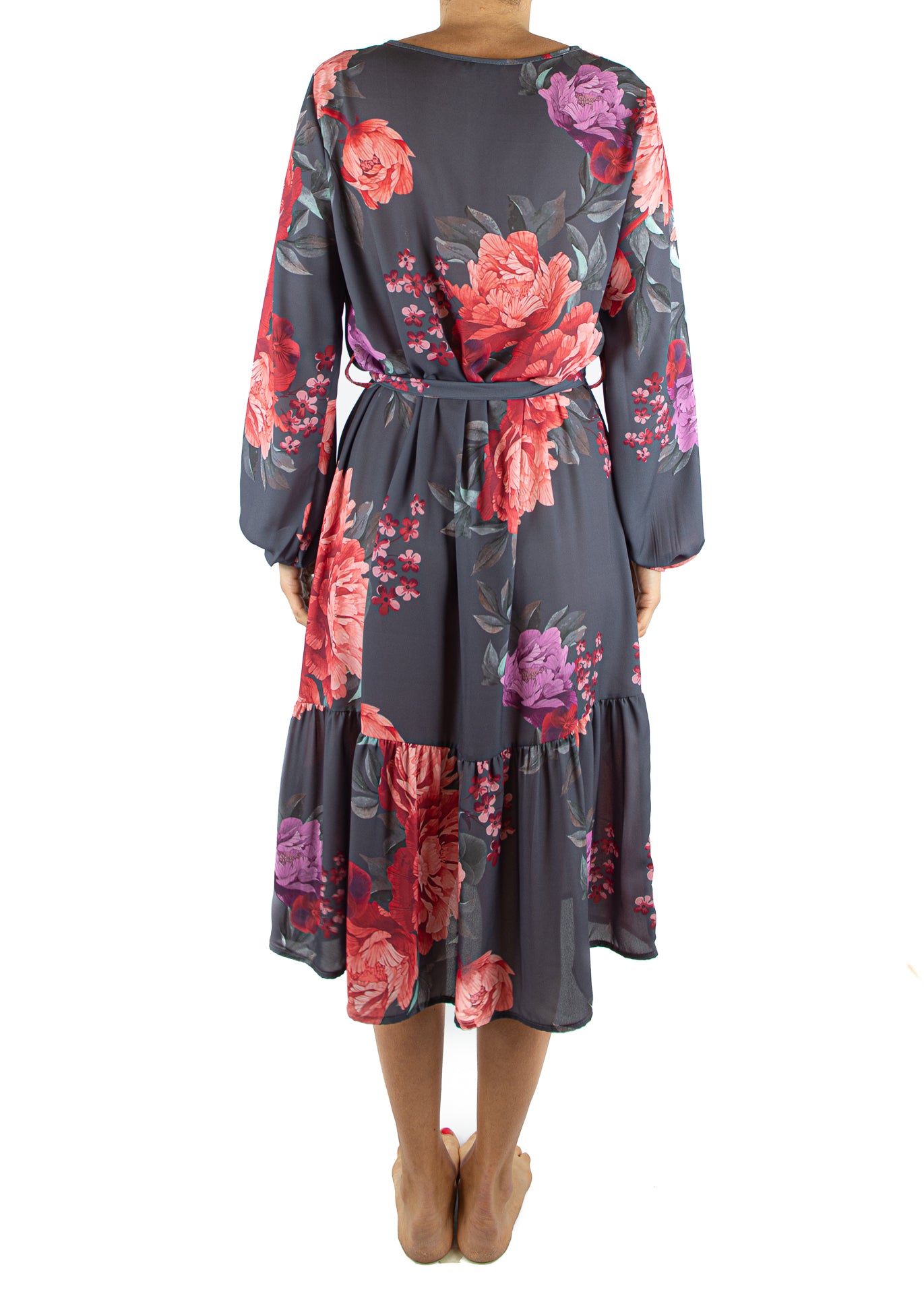 Kikisix floral grey dress