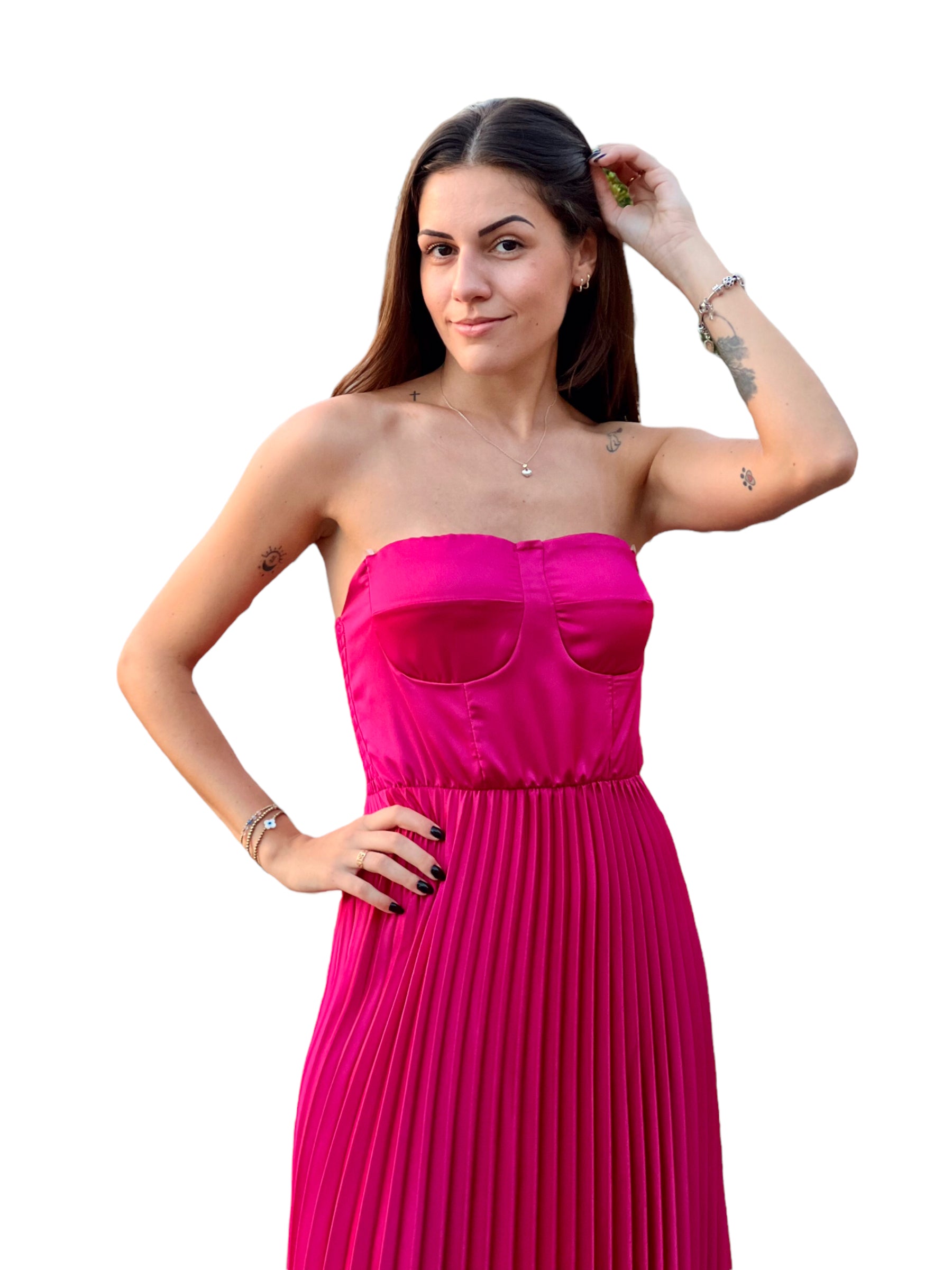 Dixie fuchsia dress