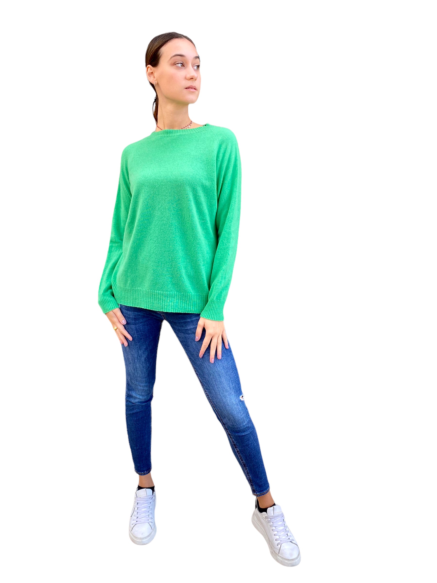 Vicolo green cashmere pullover