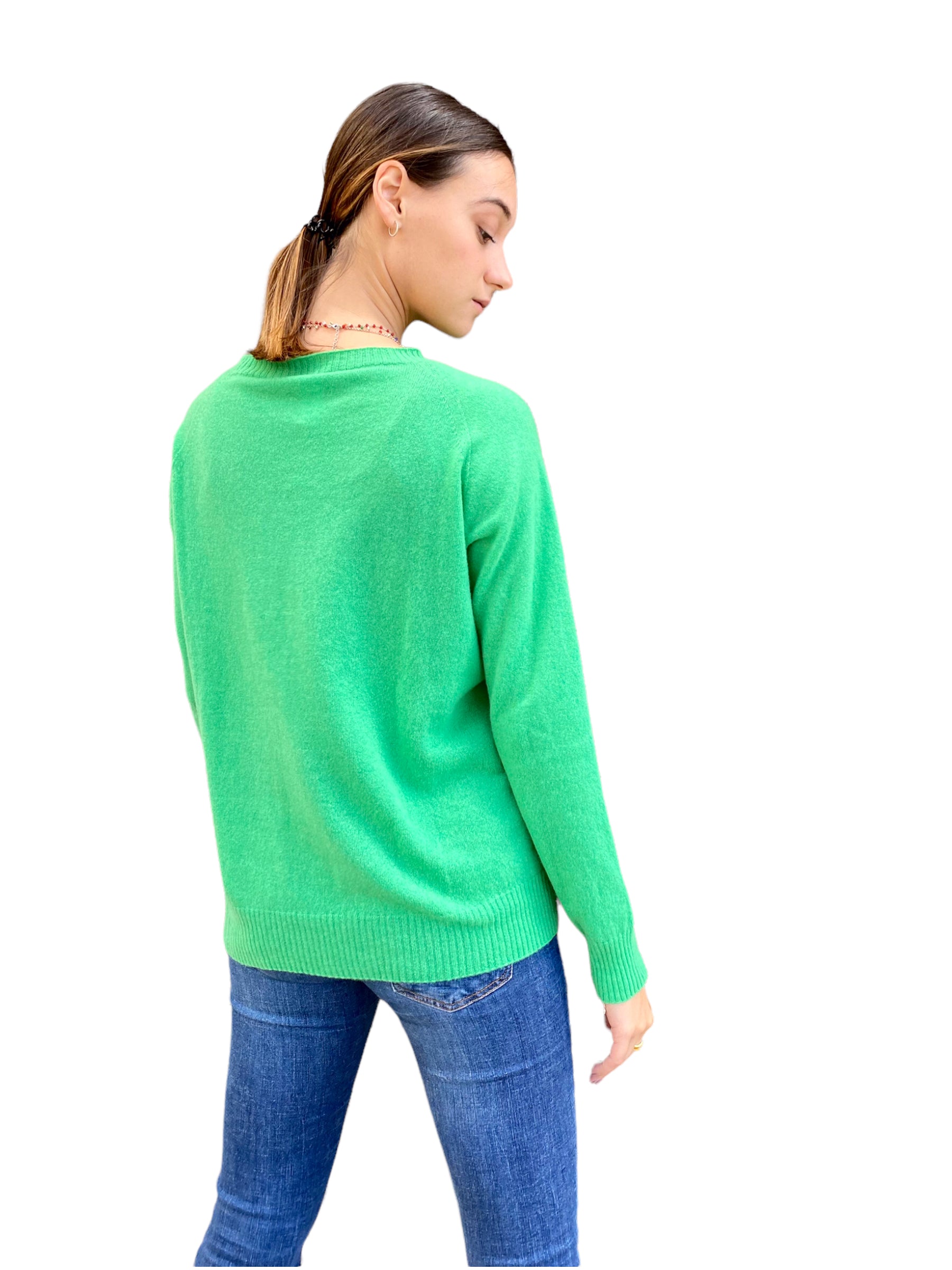 Vicolo green cashmere pullover