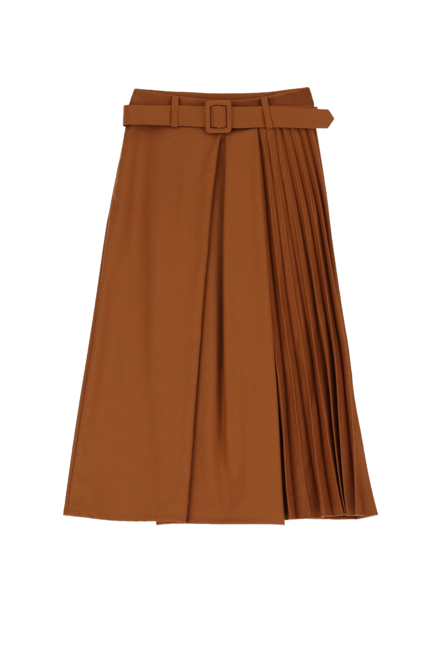 Dixie cognac skirt