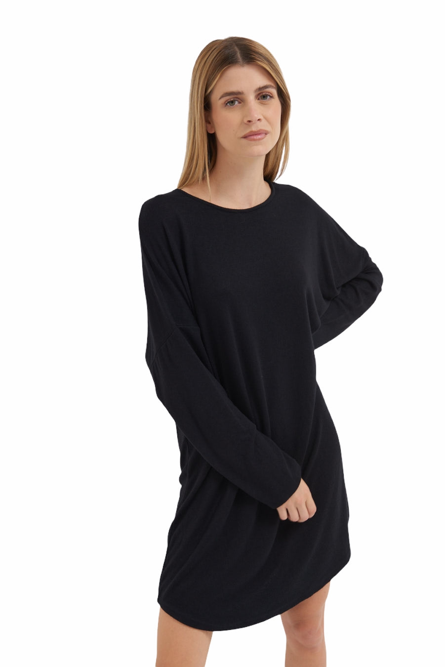 Kikisix black long sleeve dress