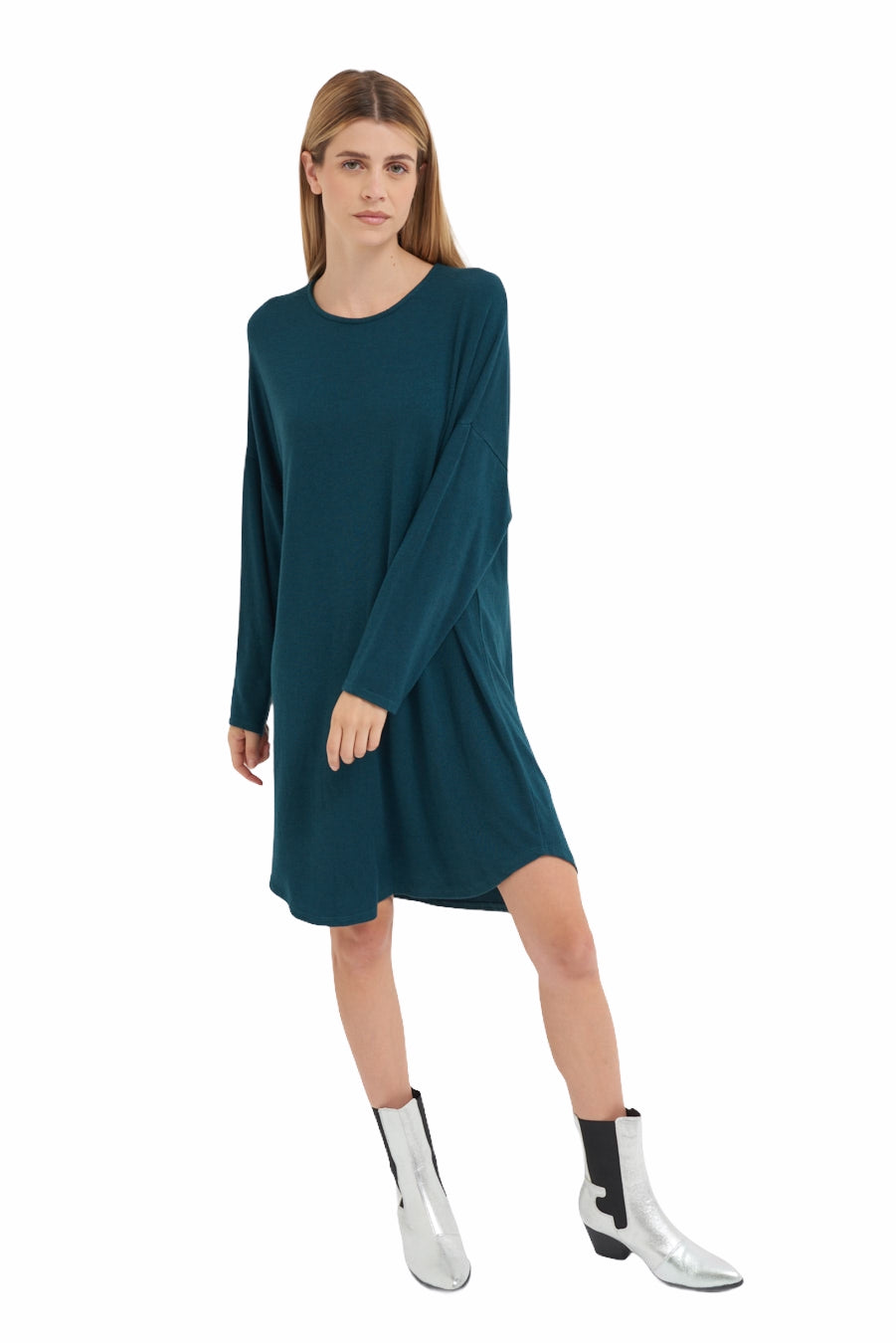 Kikisix green long sleeve dress