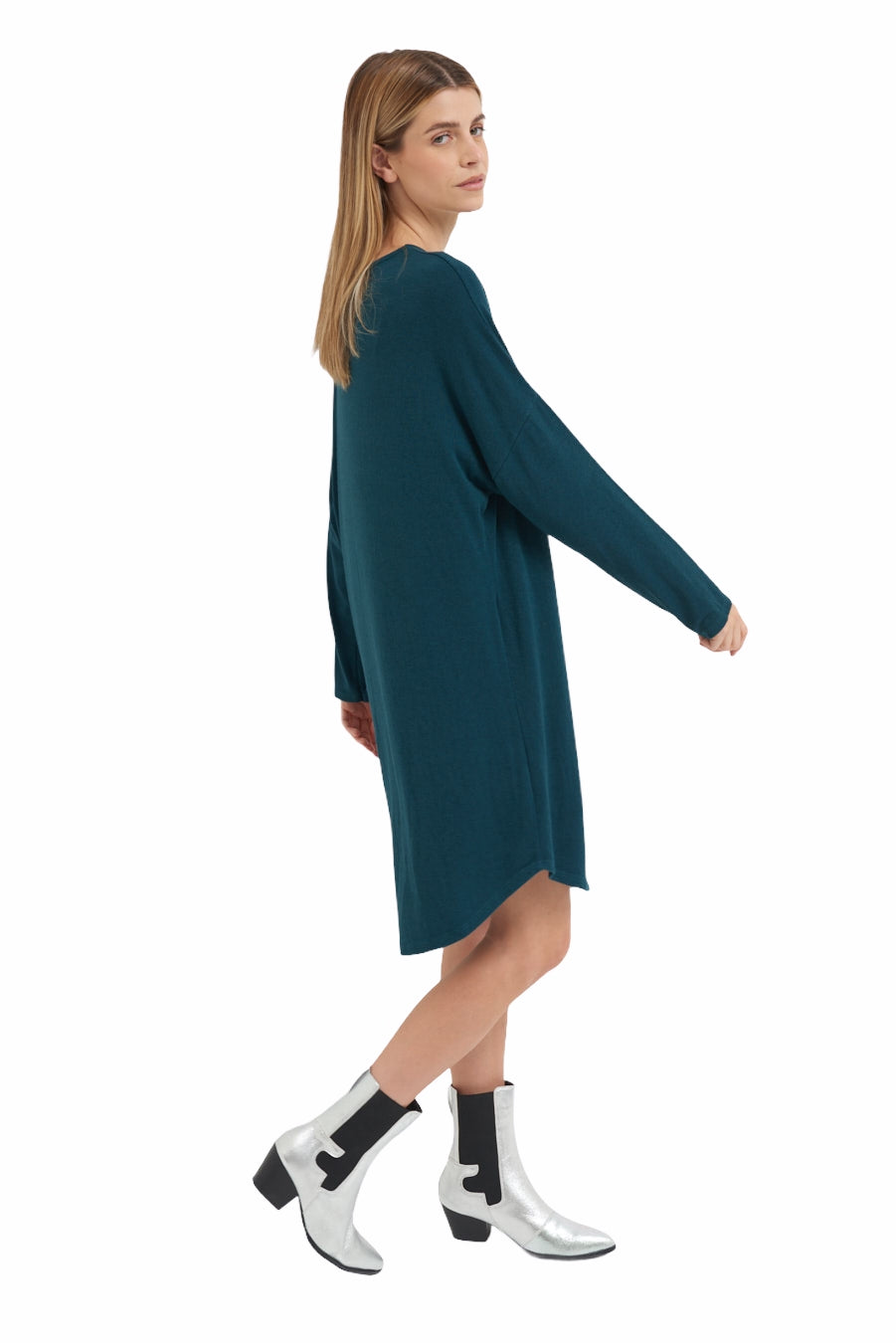 Kikisix green long sleeve dress